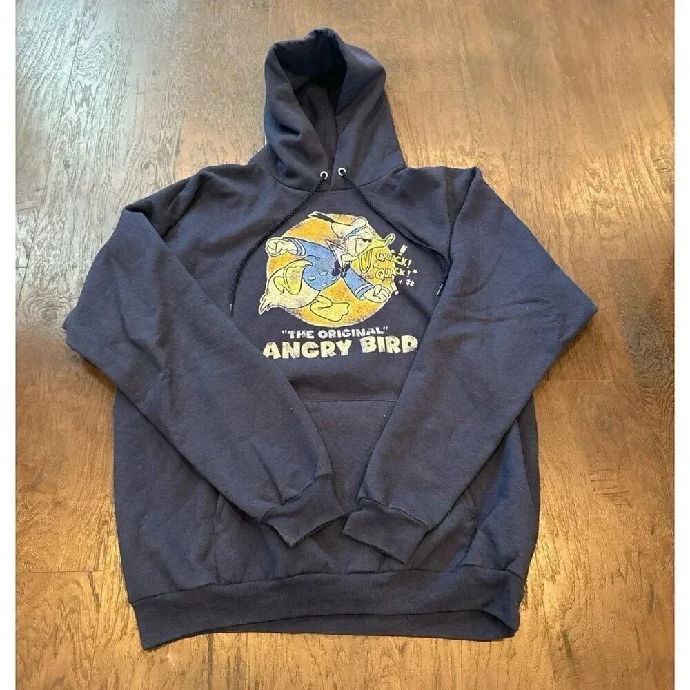 Vintage Disneyland by Hanes Men's Donald‎ Duck Original Angry Bird hoodie b38